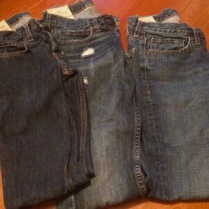 EUC 3 Pairs of Men's Hollister Jeans Button Fly Size 28 x 30